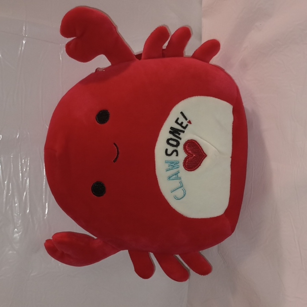 Squishmallow 8" Valentine's Clawsome Carlos the Crab (NWT)